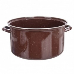 Pruun emailitud pott BROWN 32 cm, 13 l