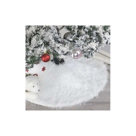 Jõulupuu all olev vaip 72 cm, valge karvane | FreshDesign.ee