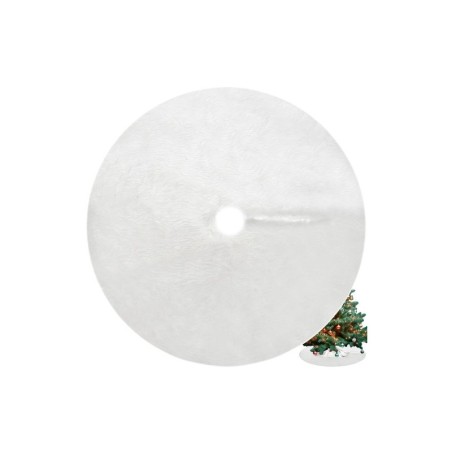 Jõulupuu all olev vaip 120 cm, valge