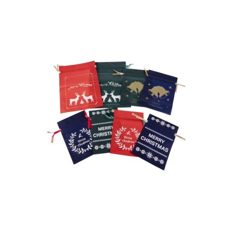 Jõulu teemalised kinkekotid, 8 tk