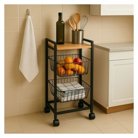 Mobiilne riiul kahe korvi ja ratastega