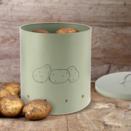 Köögiviljade hoiukarp metallist, roheline, 8.7 l