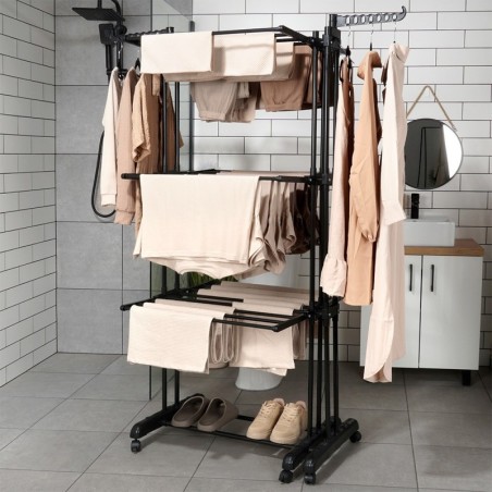 Suurendatav kuivatusrest, vertikaalne, XXL 78-130x64x172 cm