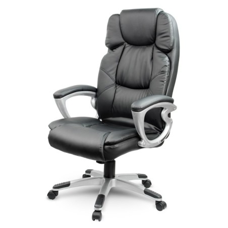 Nahkne kontoritool Sofotel must