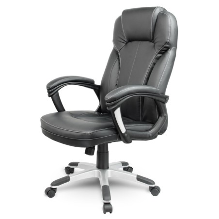 Nahkne kontoritool Sofotel must