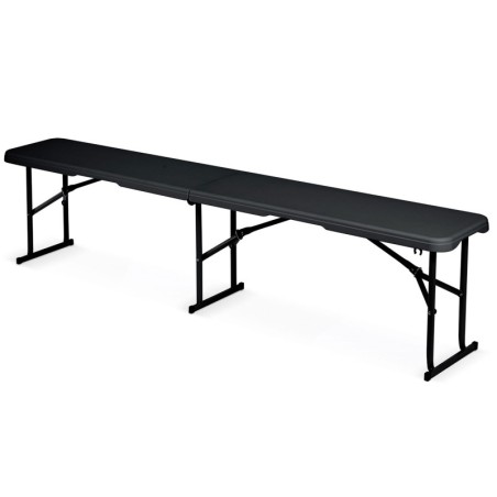 Kokkupandav aiapink toitlustamiseks 180 cm must