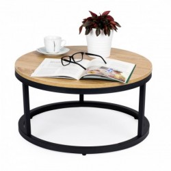 Moodne tööstuslik loft diivanilaud, 60 cm...