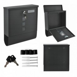 Terasest postkast Letterbox antratsiit lukuga