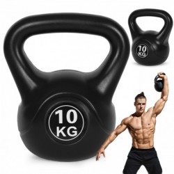 Kettlebell sangpomm 10 kg treeninguks, must