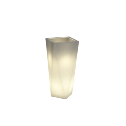 Disain lillepott MONUMO VASO valge valgustusega