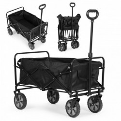 Kokkupandav transpordikäru suur must