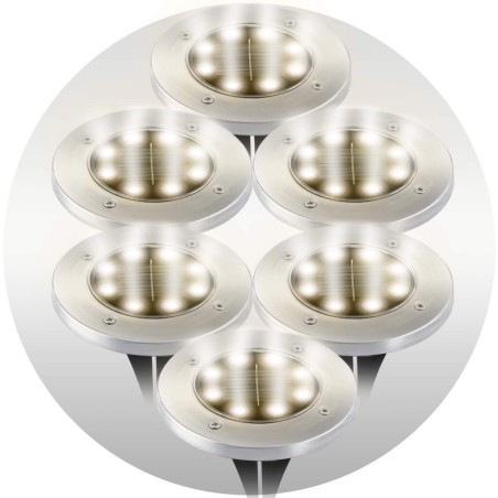 Päikeseenergial töötav õuelamp 6 tk | FreshDesign.ee