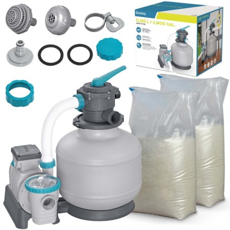 Liivapump 11355 l/h + 50kg liiva Bestway | FreshDesign.ee