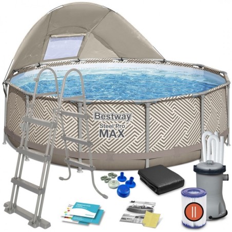 Raamiga aiabassein 396 x 107 cm lisadega 1... | FreshDesign.ee