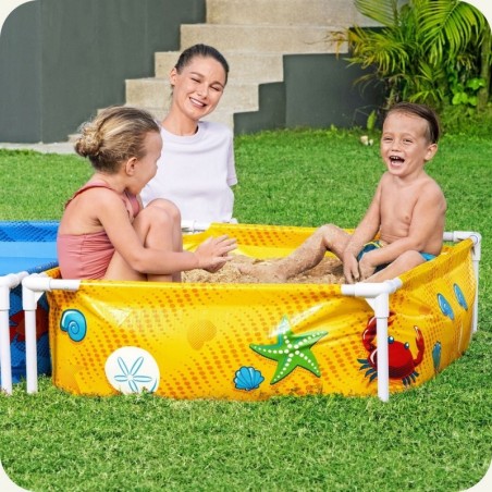 Laste raambassein liivakastiga 213 x 112 x 30,5 cm Bestway 561cf