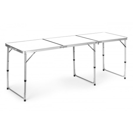 Kokkupandav matkalaud, valge plaat, 180 x 60 cm | FreshDesign.ee