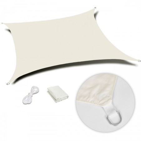 Päikesepuri 5 x 5 m beež kandiline | FreshDesign.ee