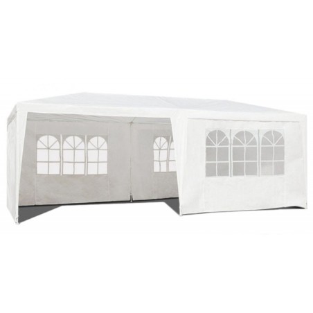 Aia paviljon peotelk, 3x6 m, 6 seina, valge | FreshDesign.ee