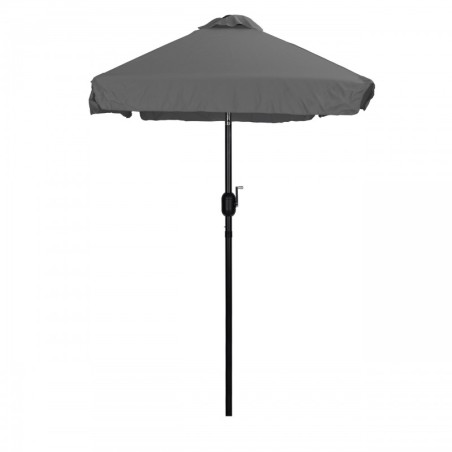 Suur ristkülikukujuline aiavari, kallutusmehhanism, vända käepide, hall, 200x140 cm