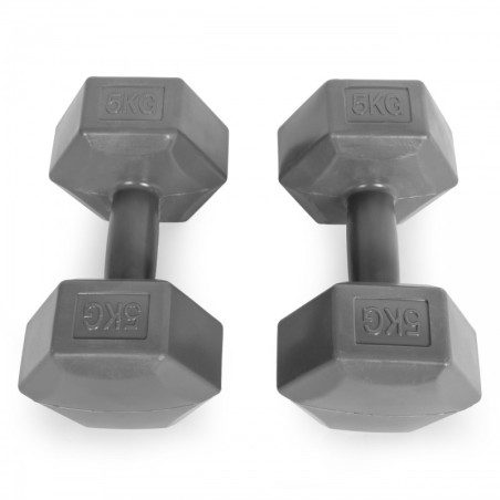 Hex hantlite komplekt 2x5 kg, harjutusrask... | FreshDesign.ee