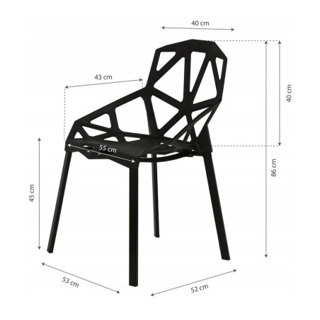 moodsa disainiga tooli komplekt, must | FreshDesign.ee