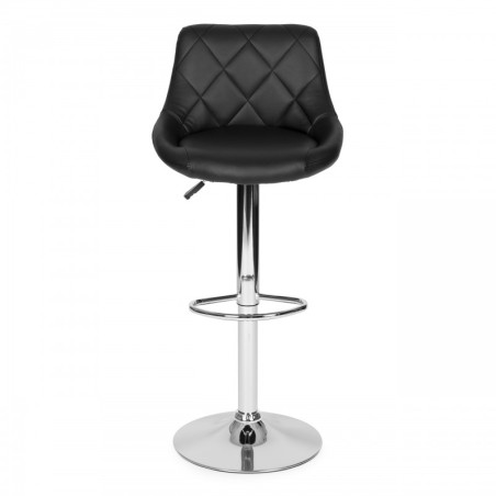 Baaripukk, pööratav jalatugi, reguleeritava kõrgusega, kroom, ökonahk