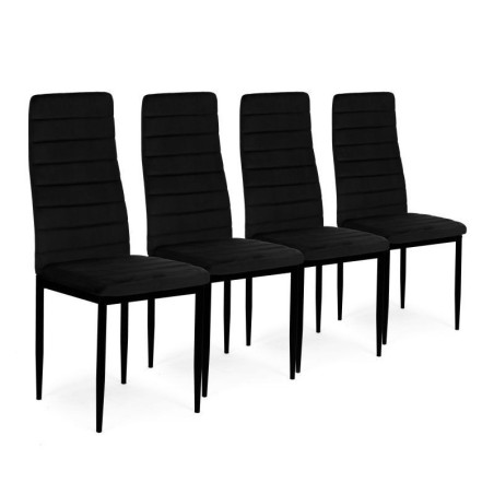 Kontuuritud seljatoega toolid - BLACK VELV... | FreshDesign.ee