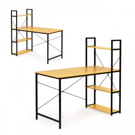 Puidust arvutilaud koos riiulitega | FreshDesign.ee