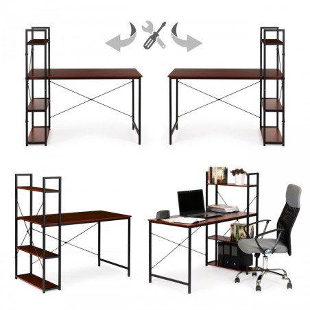 Puidust arvutilaud riiulitega | FreshDesign.ee