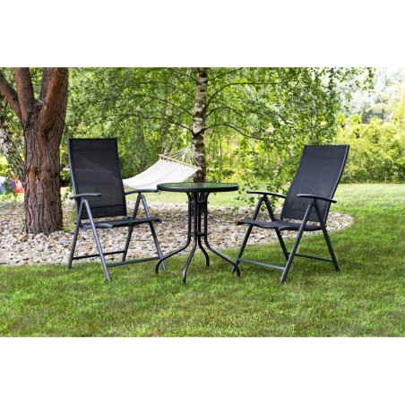 Ümmargune aialaud 80 cm, terrassile, aeda, rõdule, karastatud klaas, vihmavarjuauk