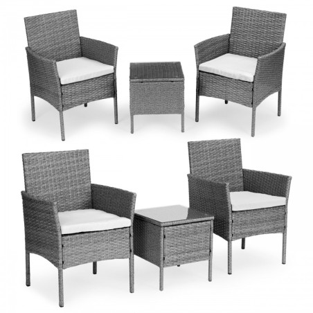 Aiamööbli komplekt rotangi sarnase viimist... | FreshDesign.ee