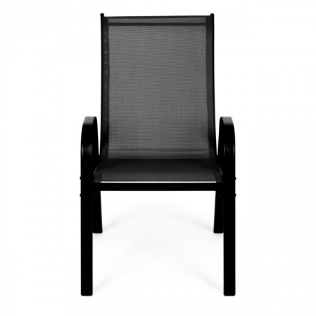 4 aiatooli komplekt terrassile või rõdule Black