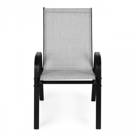 2 aiatooli komplekt terrassile või rõdule Helehall