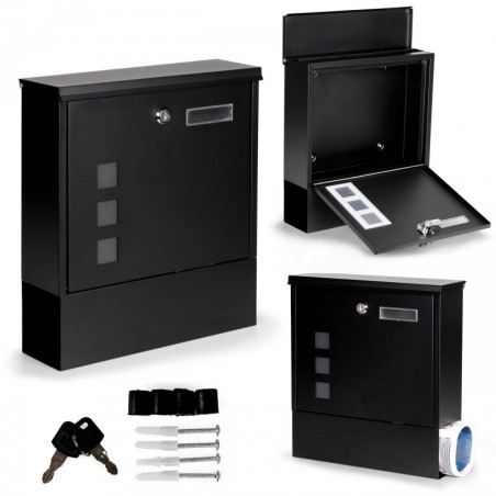 Terasest postkast must lukuga | FreshDesign.ee