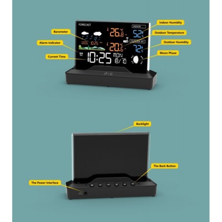 Taustvalgustusega ilmajaam LCD-ekraaniga, ... | FreshDesign.ee