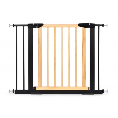 Turvavärav 74-100 cm, treppidele ja ustele, metall ja puit, lisapaneelid