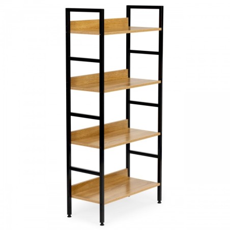 Raamaturiiul puidust tööstuslik loft