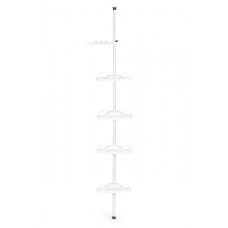 Nurga teleskoop vannitoariiul, 4 riiulit