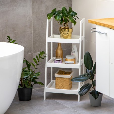 Valge riiul 3 riiulit