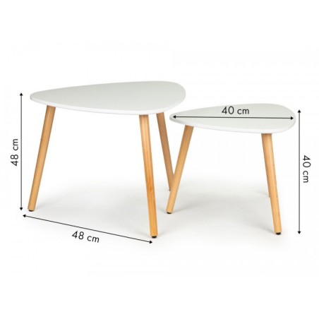 Diivanilaua komplekt 2, Skandinaavia valge kate | FreshDesign.ee