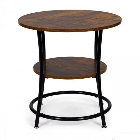 Ümmargune kohvilaud tööstuslik