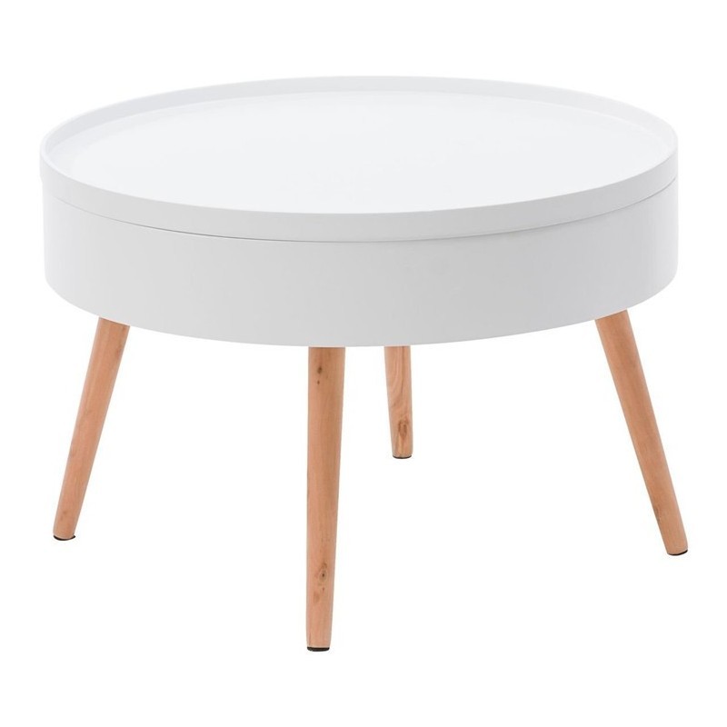 Ümmargune kohvilaud koos panipaigaga, 60 cm | FreshDesign.ee