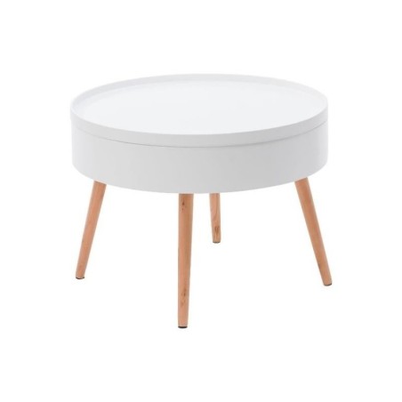 Ümmargune kohvilaud koos panipaigaga, 60 cm | FreshDesign.ee