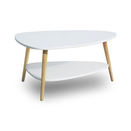 Moodne kohvilaud, puidust jalad, valge | FreshDesign.ee