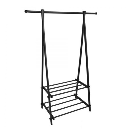 Riidestange nagi, must, 2 riiulit | FreshDesign.ee