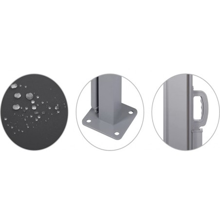 Väljatõmmatav külgmarkiis 180 x 400 cm hall | FreshDesign.ee