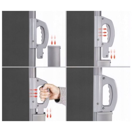 Väljatõmmatav külgmarkiis 180 x 400 cm hall | FreshDesign.ee