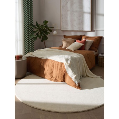 Ümmargune villane vaip Vera Cream Ø 160 cm