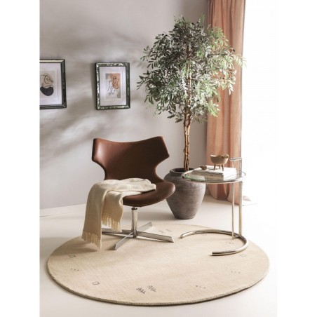 Ümmargune villane vaip Jamal Cream Ø 200 cm ümmargune