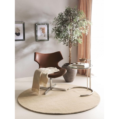 Ümmargune villane vaip Jamal Cream Ø 200 cm ümmargune